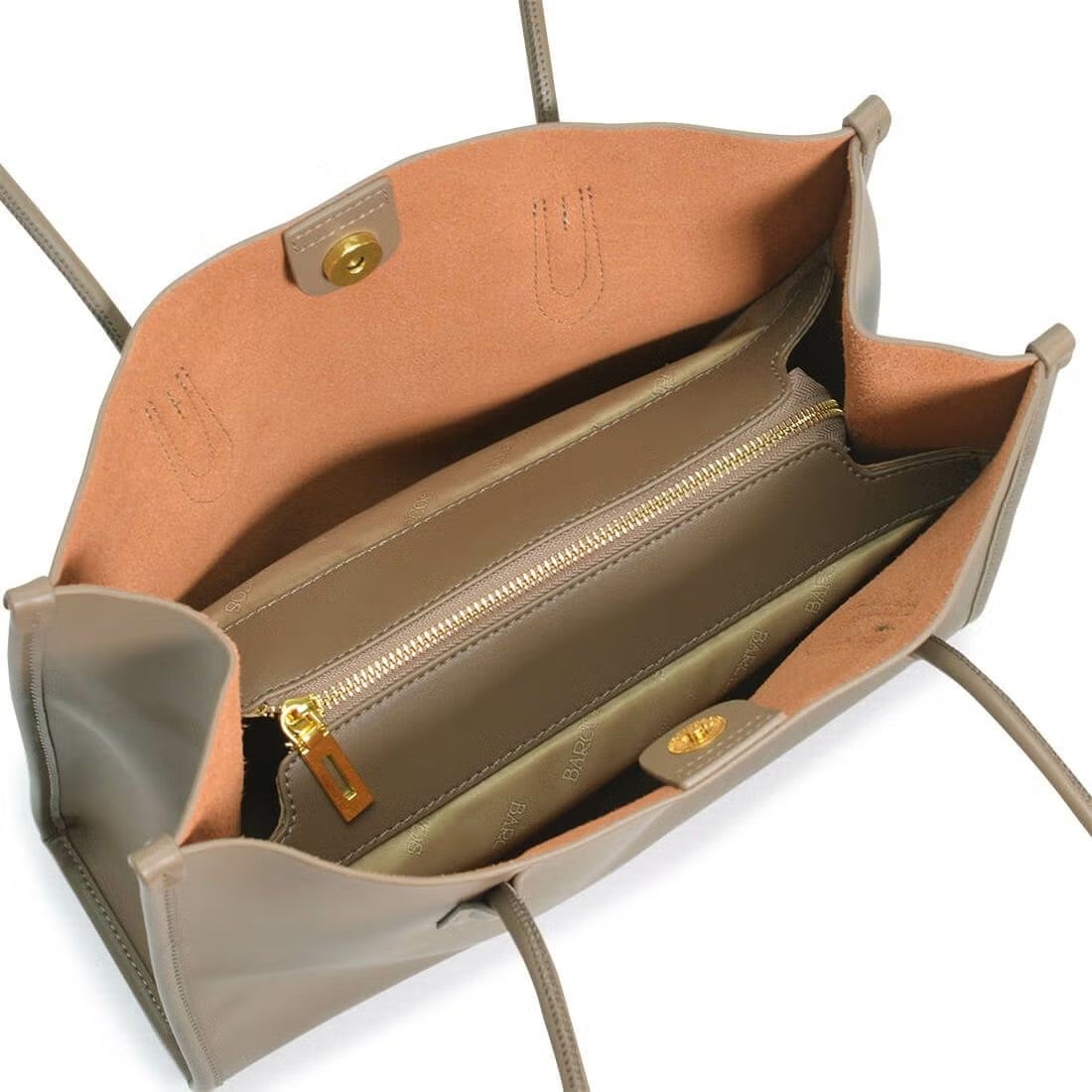 【アウトレット】スムースレザー丸手ハンドルバッグ