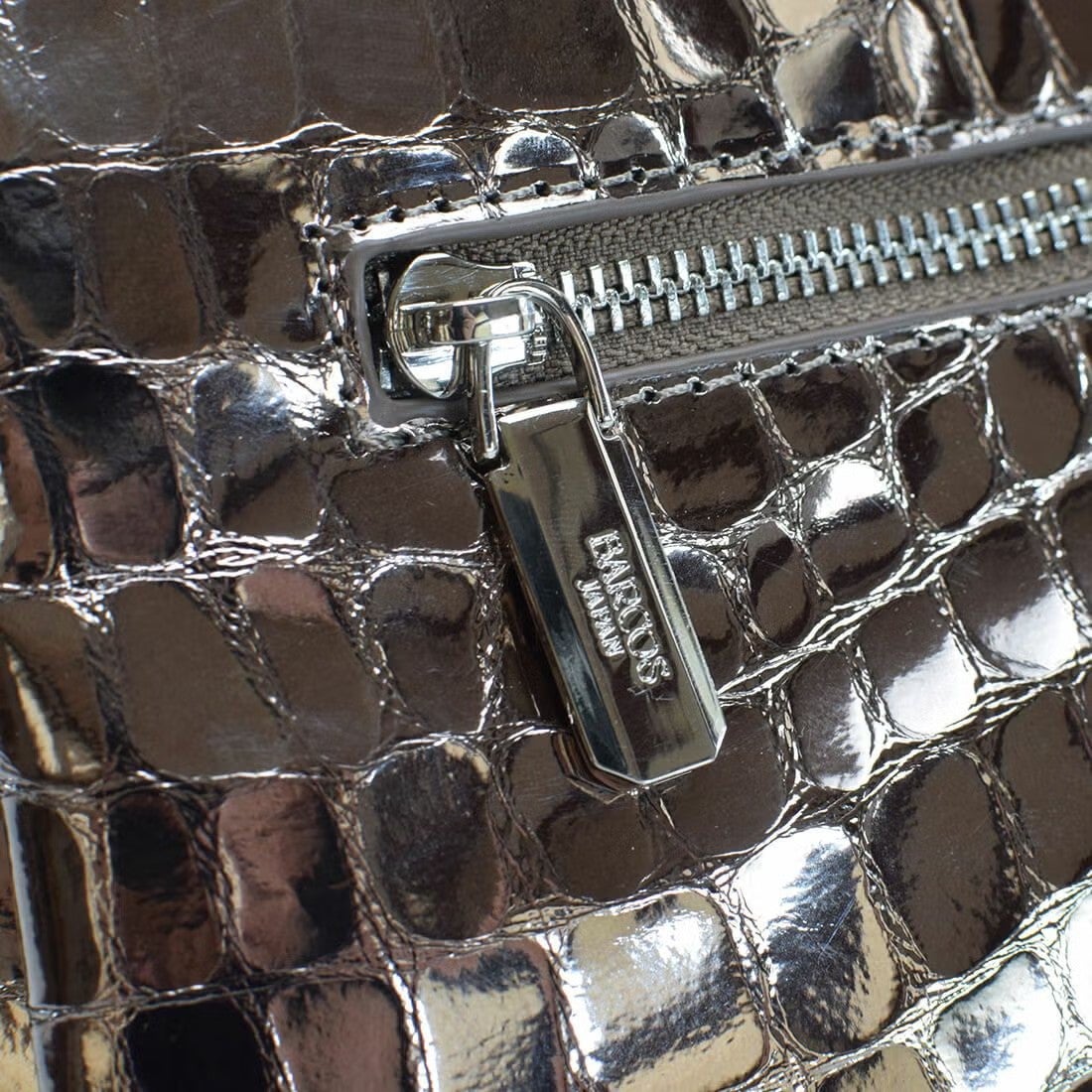 【アウトレット】シャイニングレザークロコダイル型押し2wayハンドバッグ