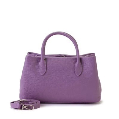 【アウトレット】シュリンクレザー3層ハンドバッグ＜グラッツェ＞