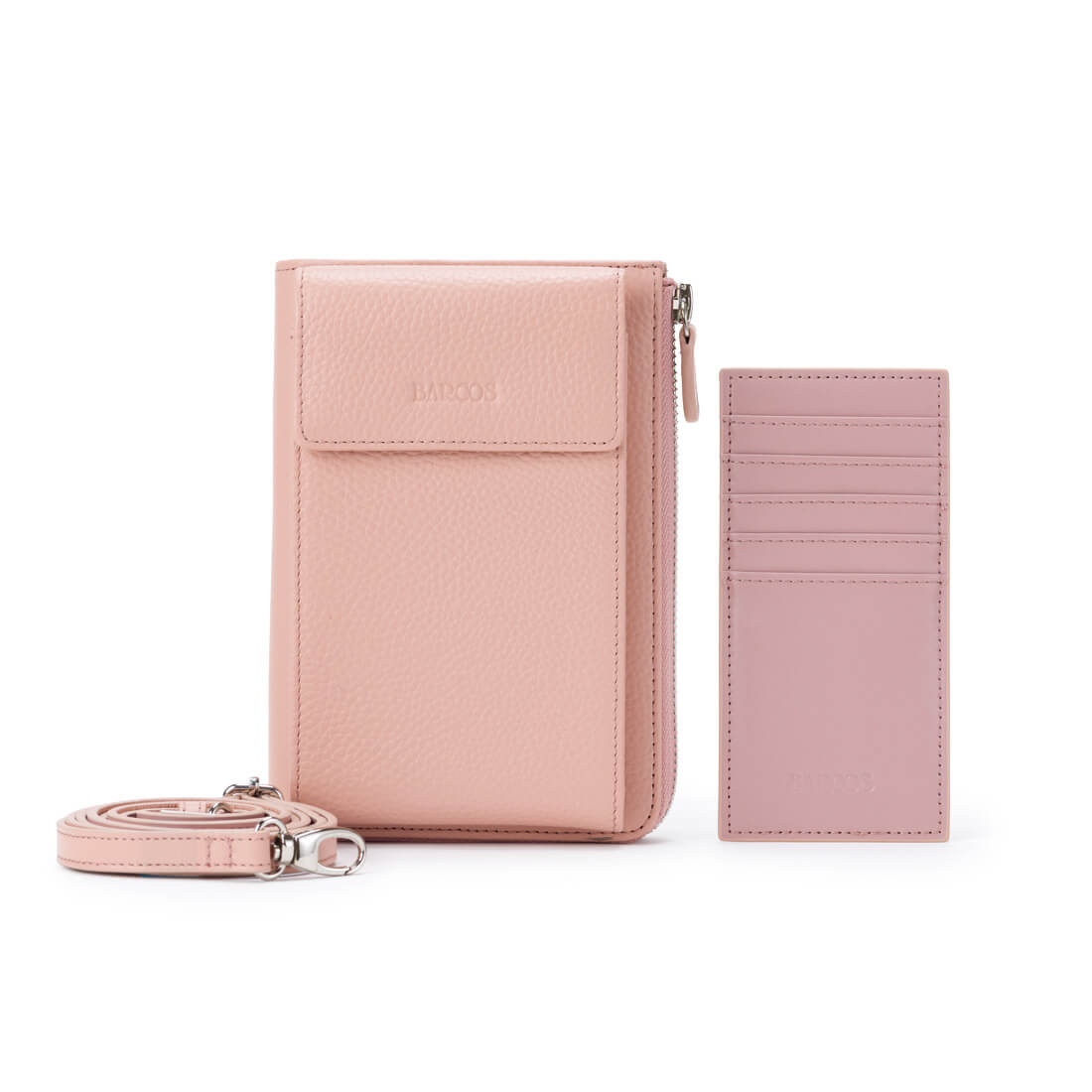 多機能シュリンクレザーお財布ポシェット