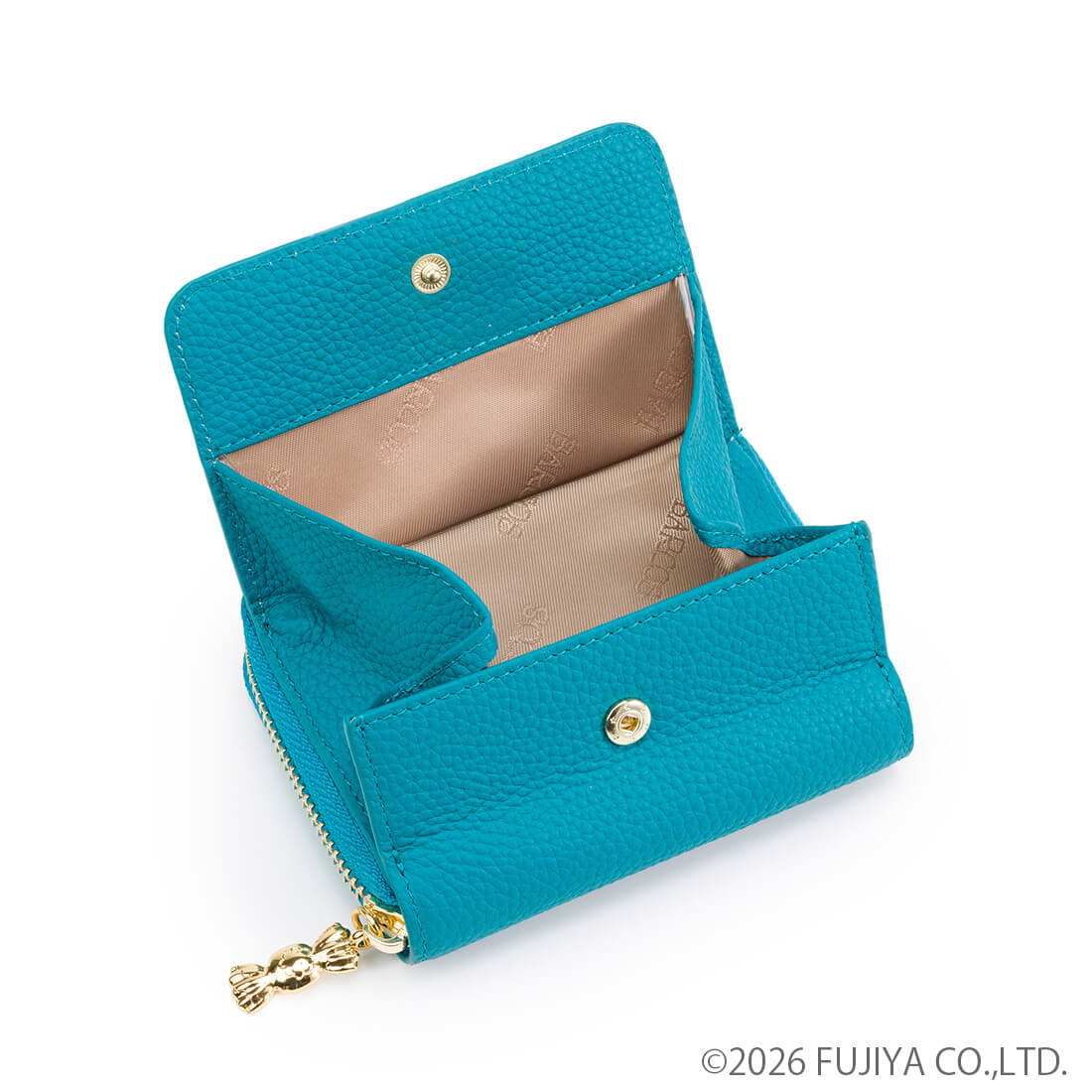 ＜ミルキーコラボ＞刺繍デザイン蛇腹式折財布