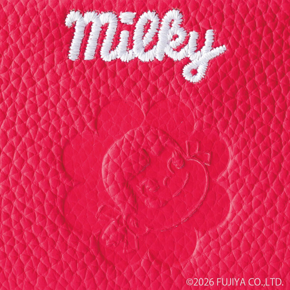 ＜ミルキーコラボ＞刺繍デザイン蛇腹式折財布