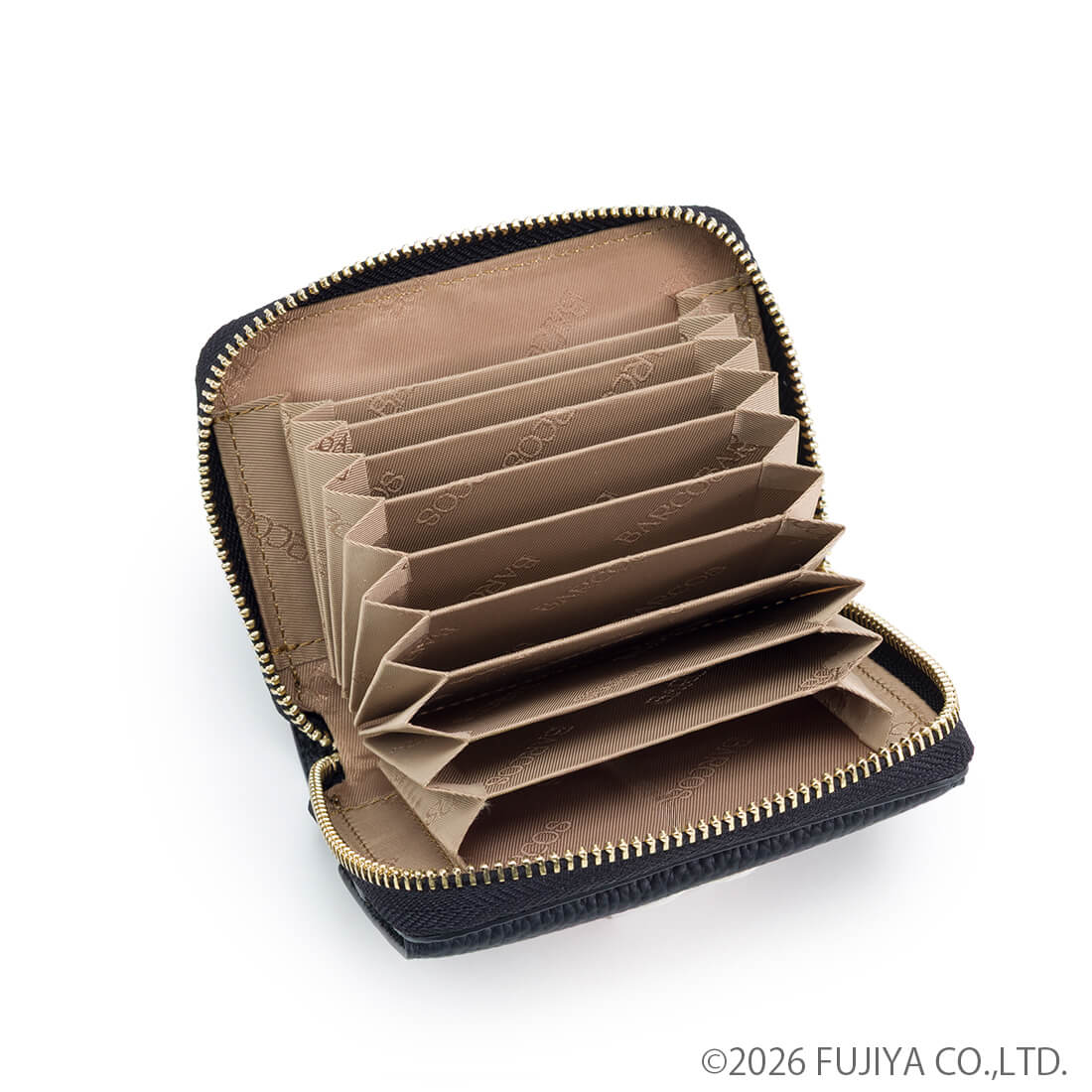 ＜ミルキーコラボ＞アップリケ付き蛇腹式折財布