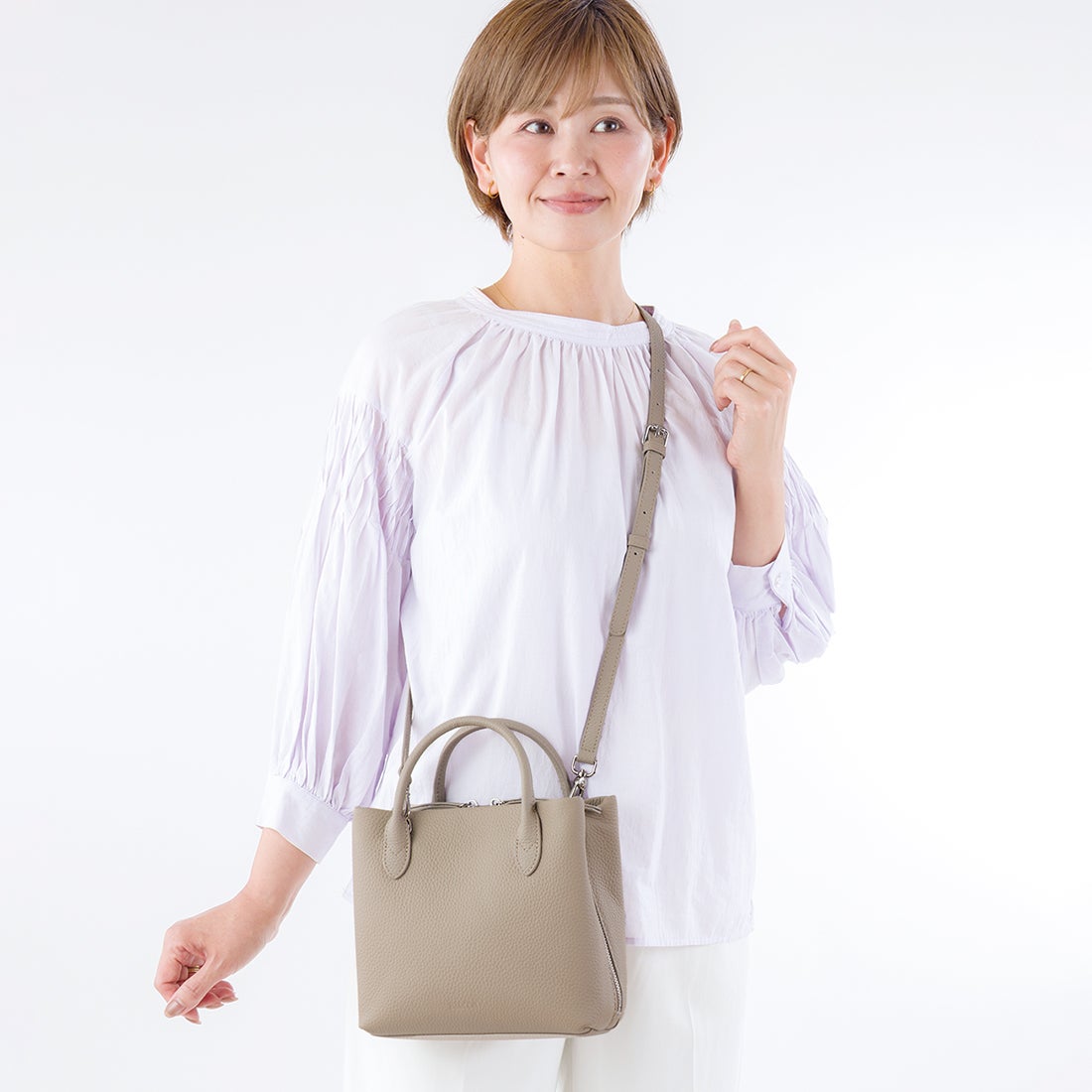 シュリンクレザー2wayハンドバッグ | バルコス公式オンラインショップ